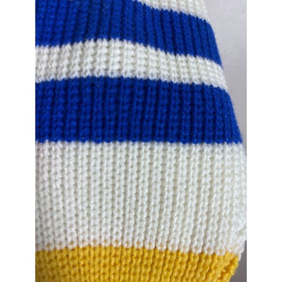 Vintage Hunter Glen Knit Sweater L White Striped Retro Preppy Classic Old Money - Picture 4 of 8